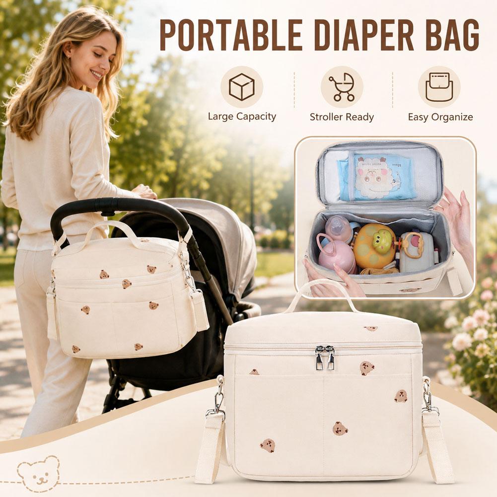 Backpack Diaper Bag - Милая сумка-холодильник в виде медведя, термоизолированная,