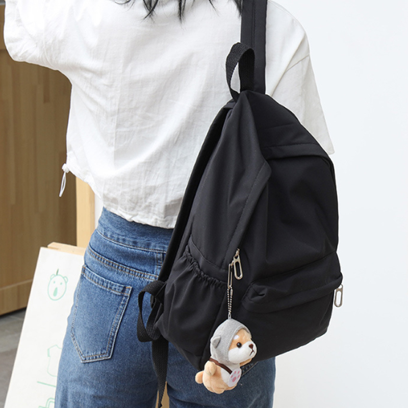 Fashion Backpack Women - Женский однотонный рюкзак для повседневного использования,