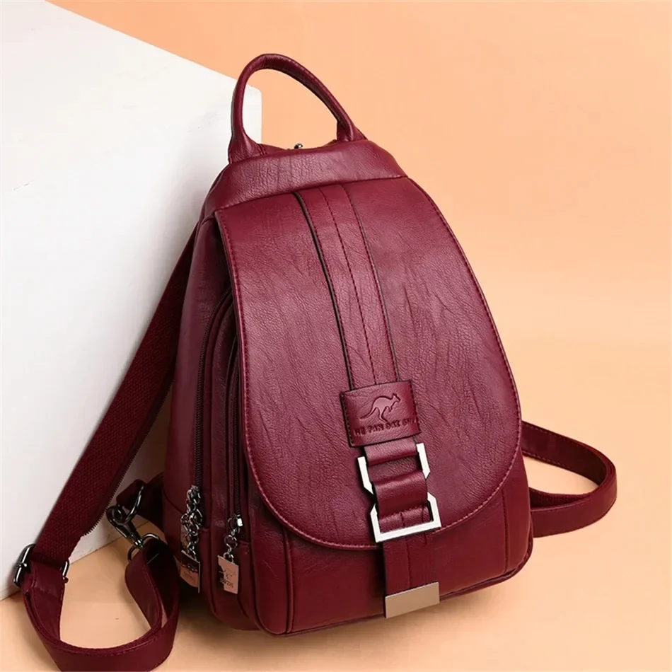 Leather Backpack Vintage - Многофункциональные женские кожаные рюкзаки, винтажный рюкзак