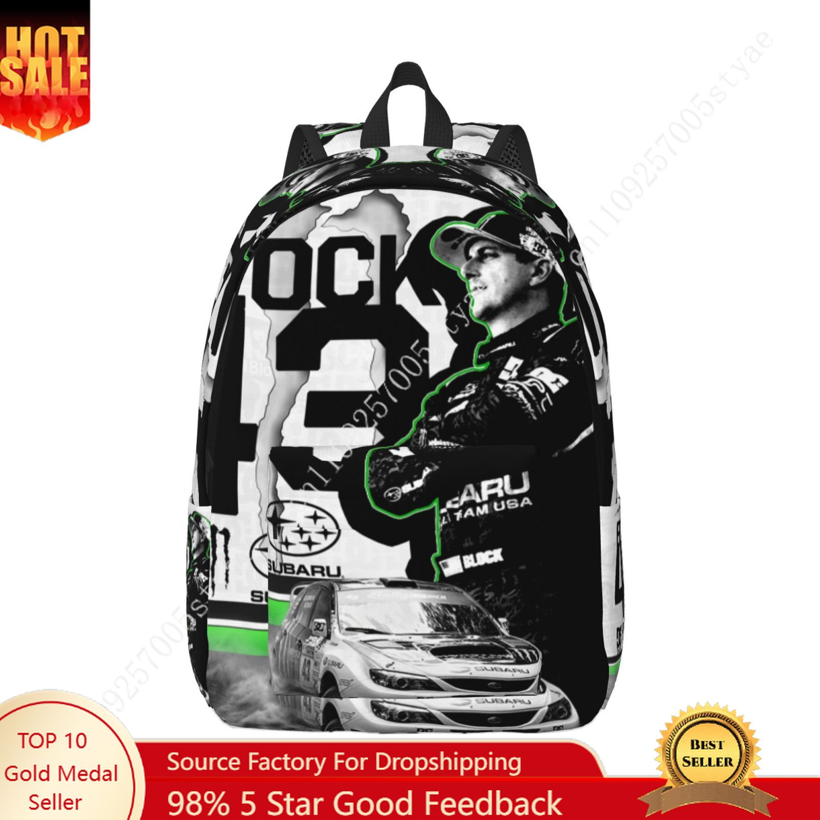 Fashion Backpack Women - Легкий рюкзак Ken Block 43 Custom