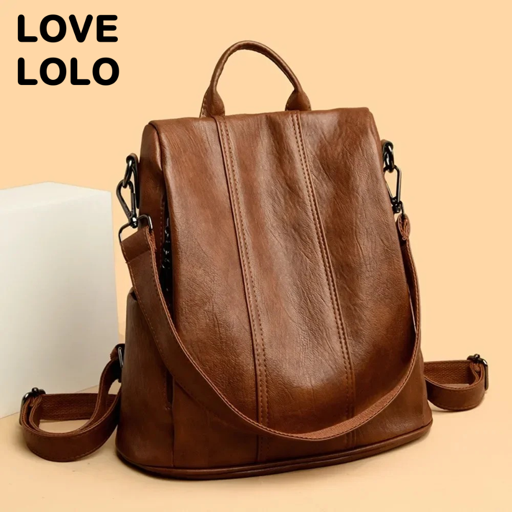 Leather Backpack Vintage - НОВЫЙ Антивандальный рюкзак для ноутбука для