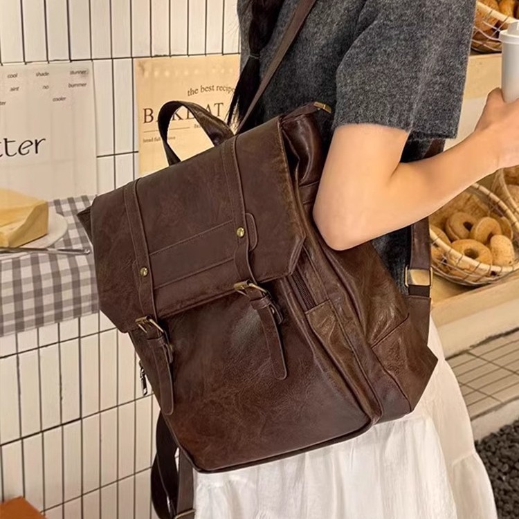 Женский повседневный рюкзак из – обзор и цена Leather Backpack Vintage
