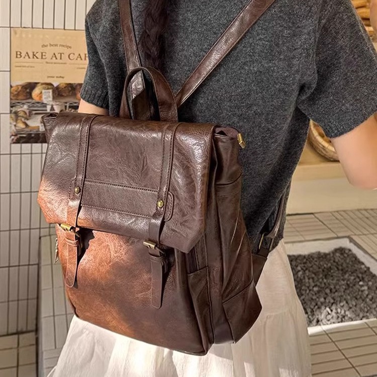 Женский повседневный рюкзак из – обзор и цена Leather Backpack Vintage