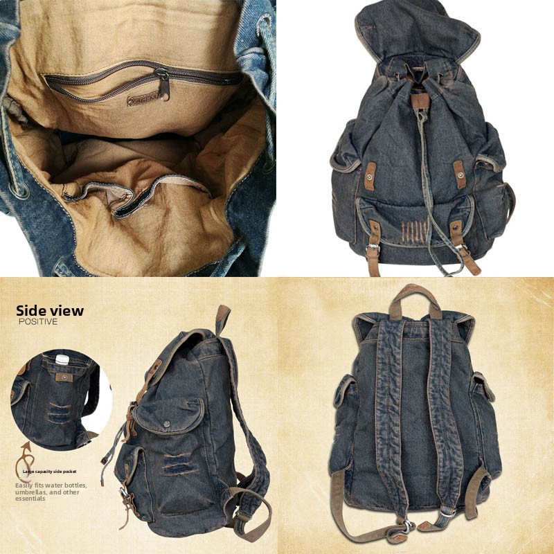 Винтажная сумка-рюкзак из канв – обзор и цена Canvas Backpack Casual