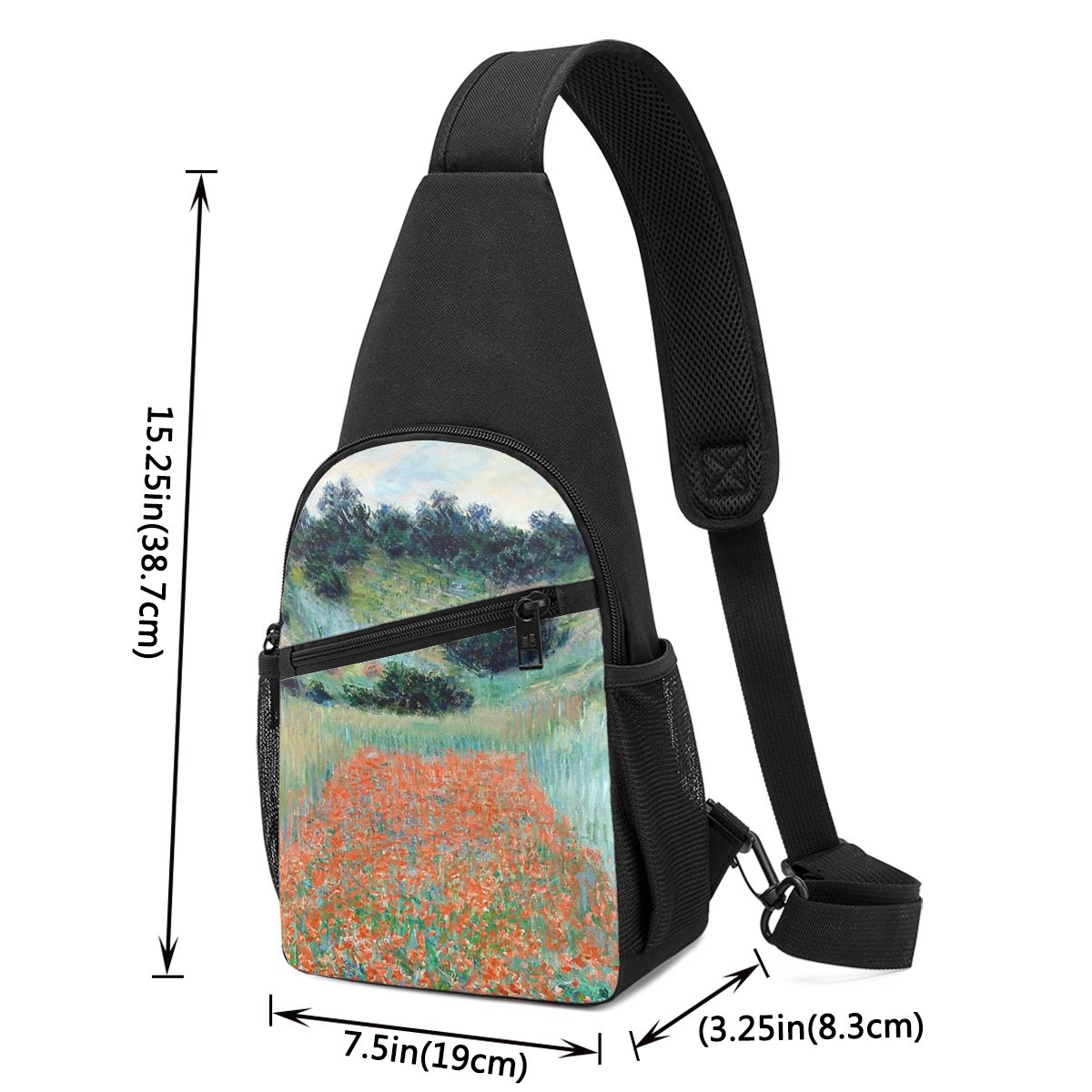 1885 Claude Monet Poppy Field  – обзор и цена Sling Backpack Shoulder