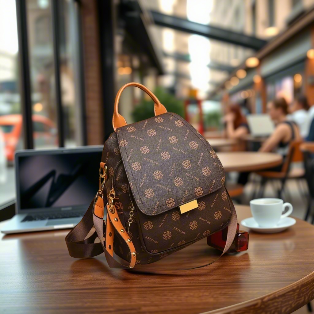 Ретро-рюкзак с принтом для жен – обзор и цена Leather Backpack Vintage