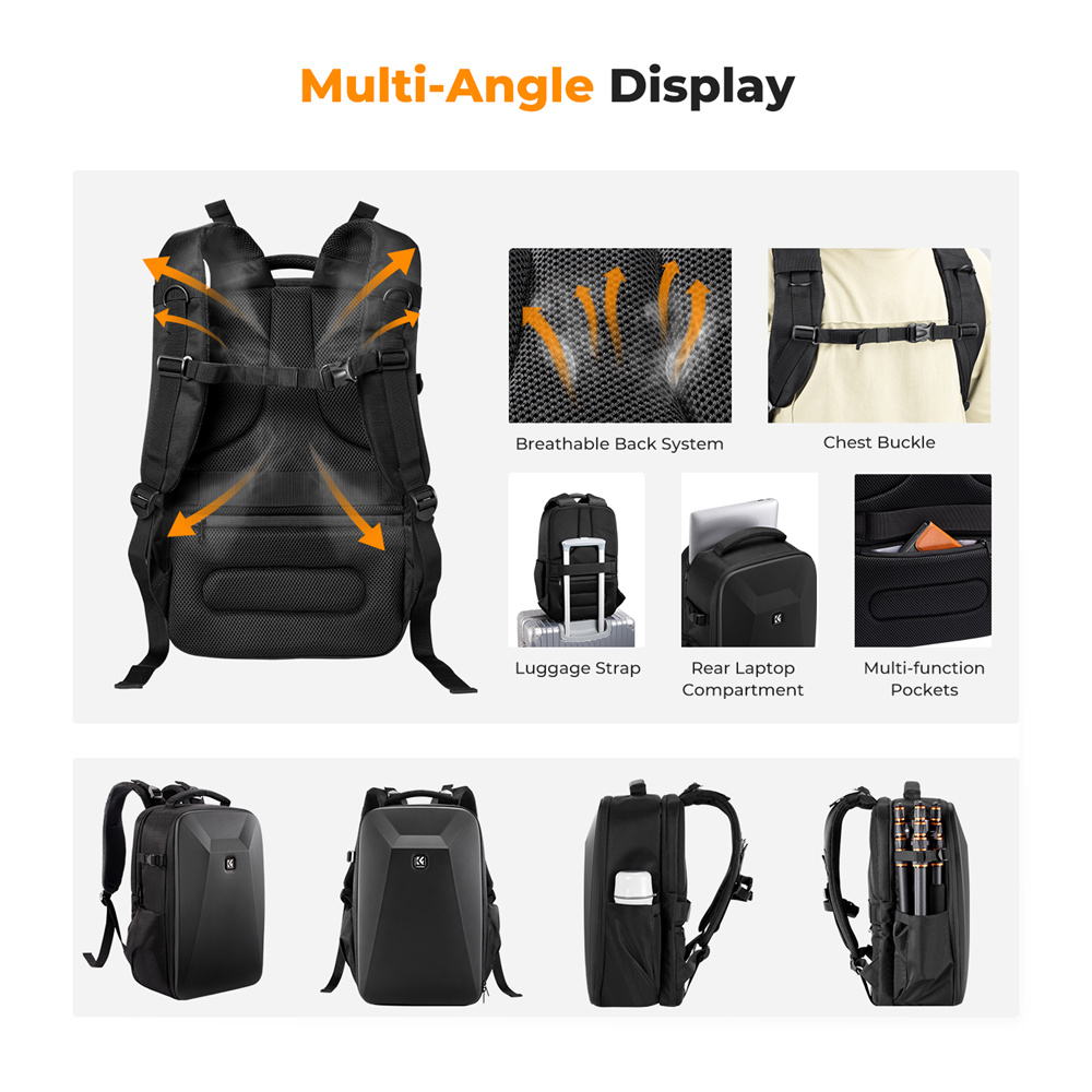 K&F CONCEPT – вместительная су – обзор и цена Rain Cover Backpack