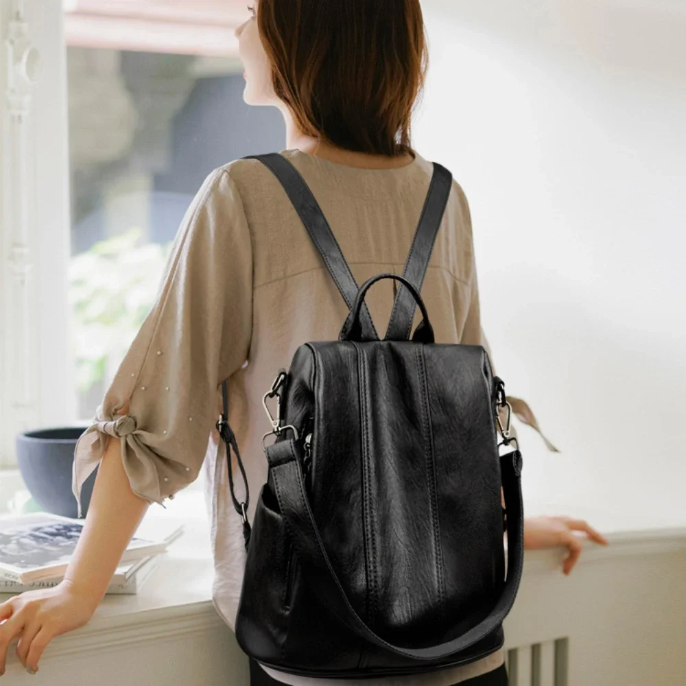 НОВЫЙ Антивандальный рюкзак дл – обзор и цена Leather Backpack Vintage